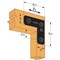 Simpson Strong-Tie Simpson Strong-Tie APVL 8.25 in. H X 8.25 in. W X 3 in. D Steel Inside L Strap Brace APVL4 - alternate 3
